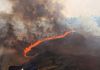 Incendi nel Trapanese: gli elicotteri dell’Aeronautica in azione a Poggioreale e Salaparuta