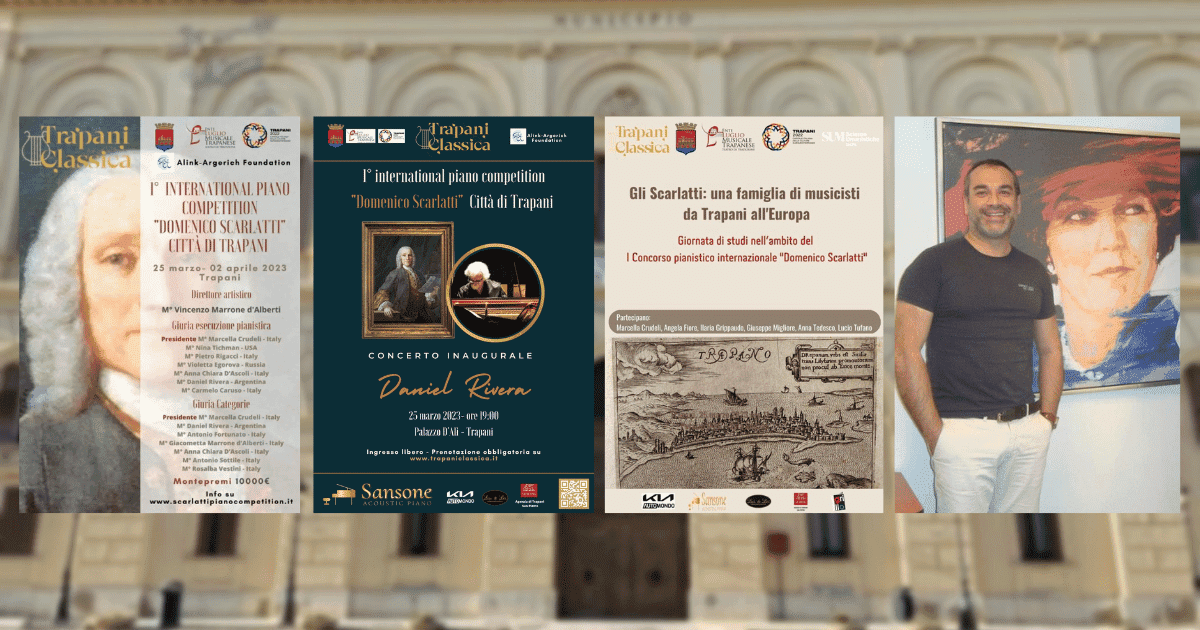Stadt Trapani 1. Internationaler Klavierwettbewerb „Domenico Scarlatti“ • Titelseite