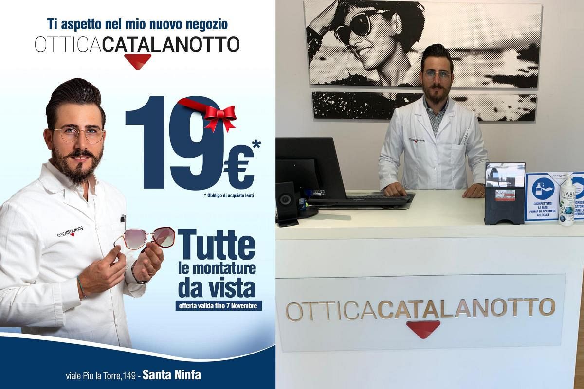 VIDEO Apre a Santa Ninfa nuovo punto vendita Ottica Catalanotto