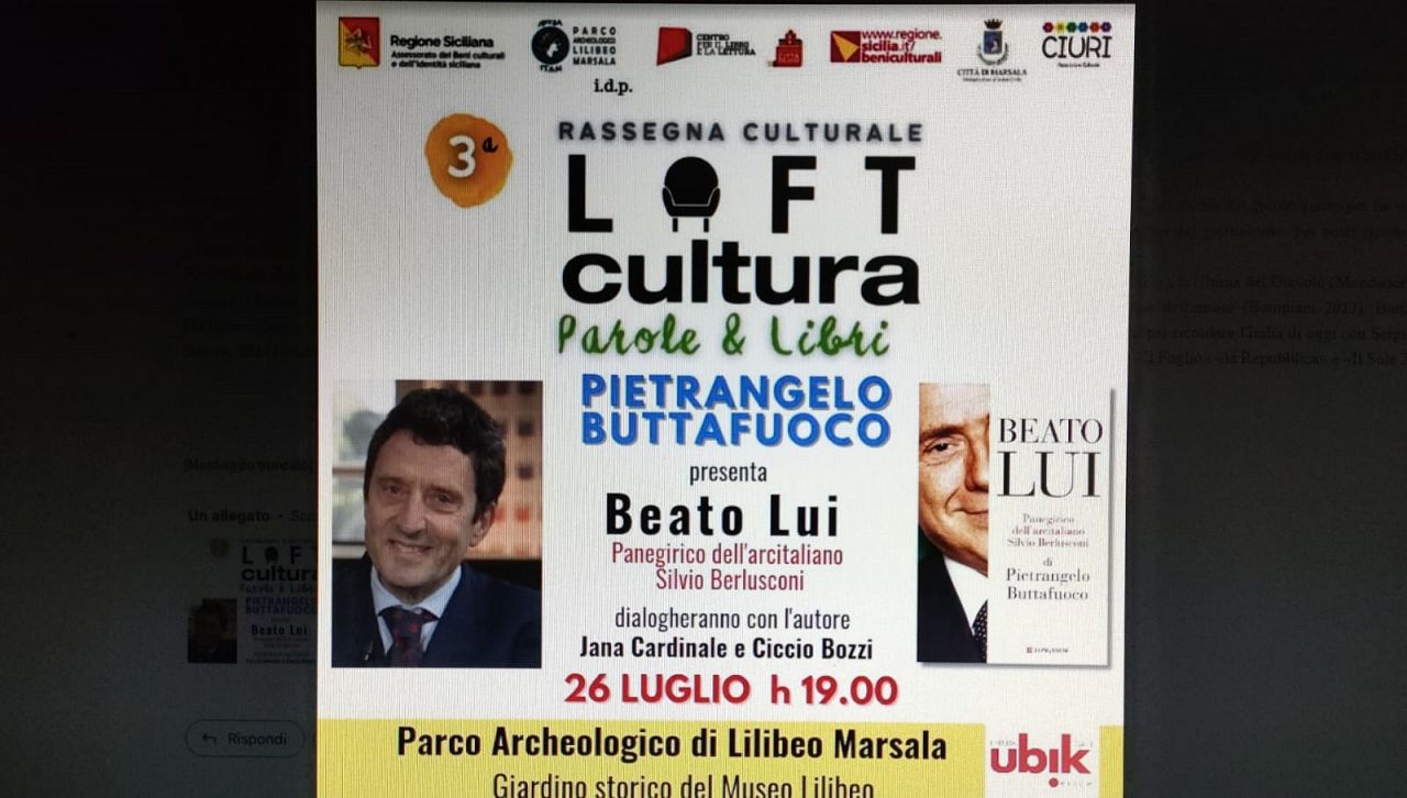 Pietrangelo Buttafuoco a Marsala il 26 luglio per la rassegna culturale di  Loft Cultura • Prima Pagina Mazara