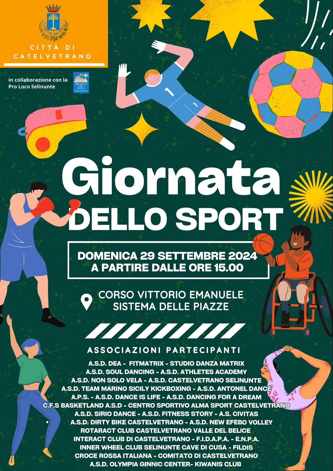 Domani a Castelvetrano la G​iornata dello Sport • Prima Pagina Castelvetrano