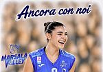 Marsala Volley, la storia continua: la palleggiatrice Erin Grippo rinnova per il quarto anno