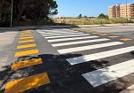 ​Trapani, realizzati in via Virgilio 4 passaggi pedonali rialzati ma uno solo è colorato