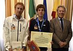 A Palazzo Municipale il velista Filippo Noto, neo campione europeo