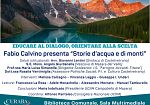 Galleria letteraria, Un'immersione nella natura: Fabio Calvino presenta Storie d’acqua e di monti