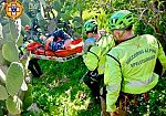 ​Cade da un olivo in zona impervia, 75enne recuperato dal Soccorso alpino