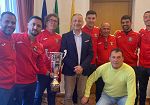 Mazara. Il sindaco Quinci accoglie al Palazzo di Città l'Asd Mokarta Calcio 