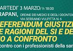  Referendum sulla giustizia: le ragioni del SÌ e del NO a confronto all’Ordine dei Medici di Trapani