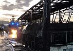 ​Pullman di linea in fiamme a Gibellina, resoconto dei vigili del fuoco