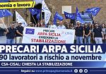 Csa-Cisal: “Arpa Sicilia, 90 precari rischiano il posto. A novembre scadono i contratti”