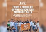 ​Nasce il Circolo dei Giovani Democratici di Mazara: Antonino Signorello è il nuovo segretario