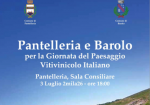 Tutto pronto per l'incontro “Pantelleria e Barolo per la Giornata del Paesaggio Vitivinicolo Italiano”