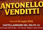Musica, Venditti sbarca a Castellammare del Golfo. il 24 luglio concerto al porto