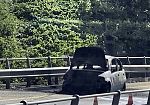 Paura sulla A29: Citroen C3 prende fuoco all'uscita della galleria