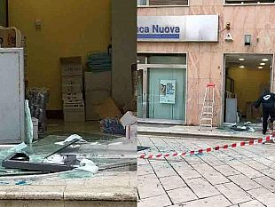 mazara-clamoroso-colpo-alla-filiale-di-banca-nuova-prelevato-il-bancomat-danni-alla-struttura-di-via-san-giuseppe