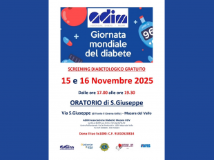 mazara-giornata-mondiale-del-diabete-il-15-e-16-novembre-screening-gratuiti-alloratorio-s-giuseppe