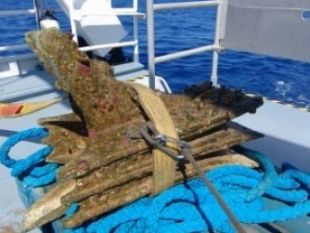 trapani/recuperato-in-mare-un-altro-rostro-della-battaglia-delle-egadi
