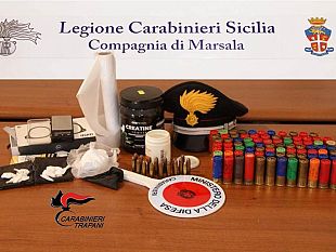 marsala-deteneva-in-casa-cartucce-e-cocaina-carabinieri-arrestano-46enne