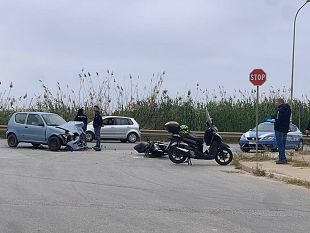 trapani-scontro-auto-moto-in-via-libica