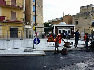 mazara-terminati-i-lavori-in-piazza-regina-domani-alle-ore-11-l-apertura-della-piazza-e-del-chiosco-gelati