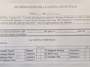 la-giunta-cristaldi-acquista-2-puntate-di-ricette-allitaliana-che-andranno-in-onda-in-piena-campagna-elettorale