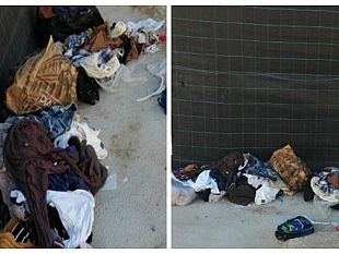 lega-sicilia-marsala-denuncia-abbandono-indumenti-usati-davanti-isola-ecologica