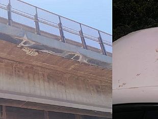 via-america-calcinacci-dalla-sopraelevata-danneggiano-unautomobile