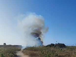 trapani-fuoco-in-spiaggia-cavallino