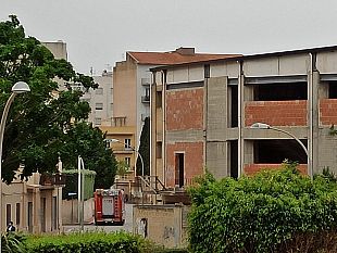 trapani-il-vento-danneggia-la-palestra-di-via-convento-san-francesco-di-paola