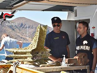 trapani/levanzo-recuperato-un-rostro-di-una-nave-romana