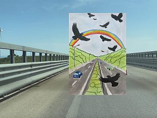 gibellina-si-inaugura-la-mostra-di-giuseppina-giordano-un-viaggio-tra-corvi-autostrade-e-orizzonti-arcobaleno