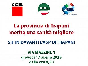 cgil-cisl-e-uil-trapani-organizzano-in-sit-di-protesta-davanti-lasp-di-trapani-per-i-ritardi-dei-referti-istologici
