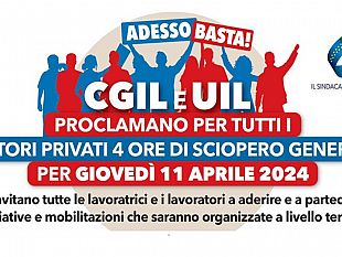 trapani/cgil-e-uil-giovedi-prossimo-anche-a-trapani-lo-sciopero-generale-dei-settori-privati