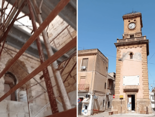 campobello-iniziati-i-lavori-di-restauro-dellinterno-della-torre-dellorologio