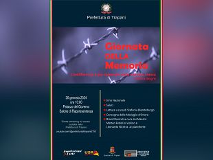 trapani/venerdi-26-gennaio-si-svolgera-la-manifestazione-celebrativa-del-giorno-della-memoria-in-prefettura