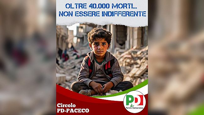 ​Da Paceco un appello alla Pace e al riconoscimento dello Stato di Palestina