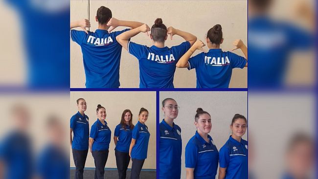 Le atlete della Twirling Star Trapani pronte per la Twirling Nations Cup a Torino