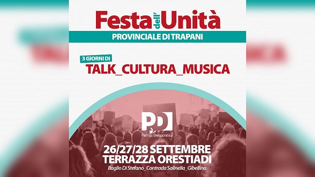 Il Partito Democratico torna a Gibellina con la Festa dell'Unità