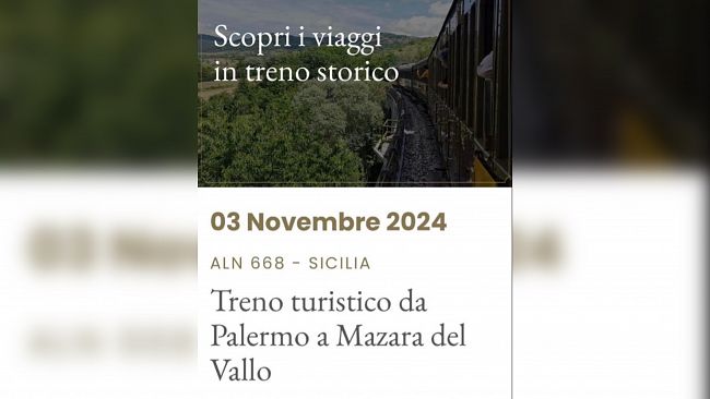 Da Palermo a Mazara: un itinerario tra storia e mare a bordo di un treno d'epoca