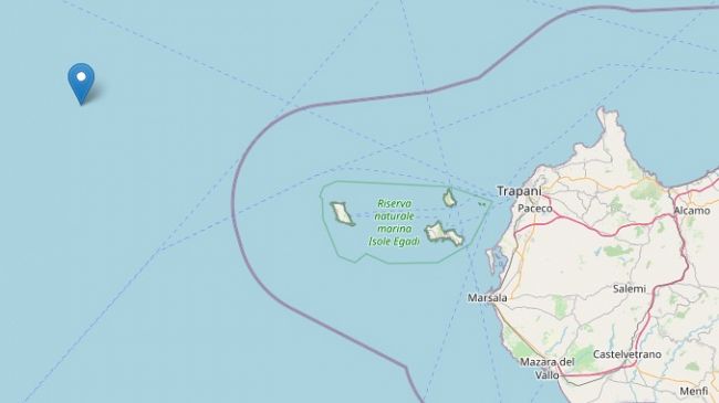 ​Terremoto all’alba al largo delle Egadi, nessun danno a cose o persone