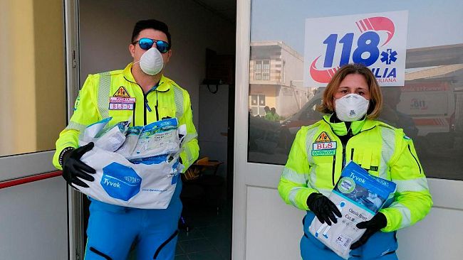 Coronavirus, anonimo imprenditore dona strumenti al 118 di Mazara