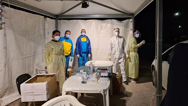 Partanna, 880 tamponi nel secondo giorno di screening