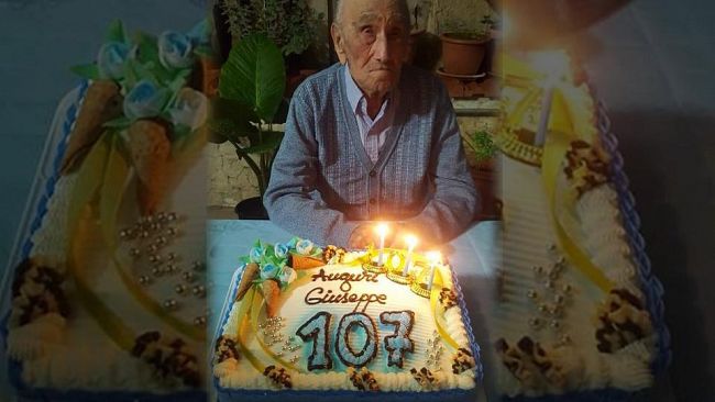 Partanna, nonno Giuseppe, il nonno di 107anni della provincia di Trapani
