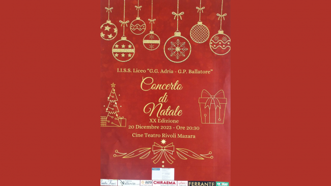 Mazara, tutto pronto per il tradizionale concerto di Natale del Liceo Adria Ballatore
