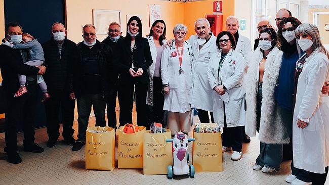 Consegnati all’ospedale di Trapani i “Giocattoli in movimento”