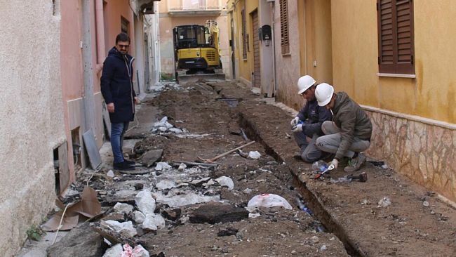 Marsala, continuano i lavori alla rete idrica in periferia e centro storico