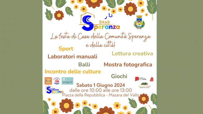 Mazara, sabato 1 giugno