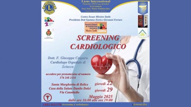 Santa Margherita, il 22 e 29 maggio screening cardiologici gratuiti 