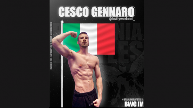 L'atleta mazarese  Francesco Gennaro parteciperà alla competizione mondiale di calisthenics 