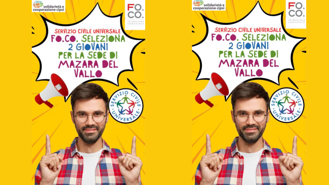 Mazara, servizio civile: si ricercano due volontari per Casa Fo.Co